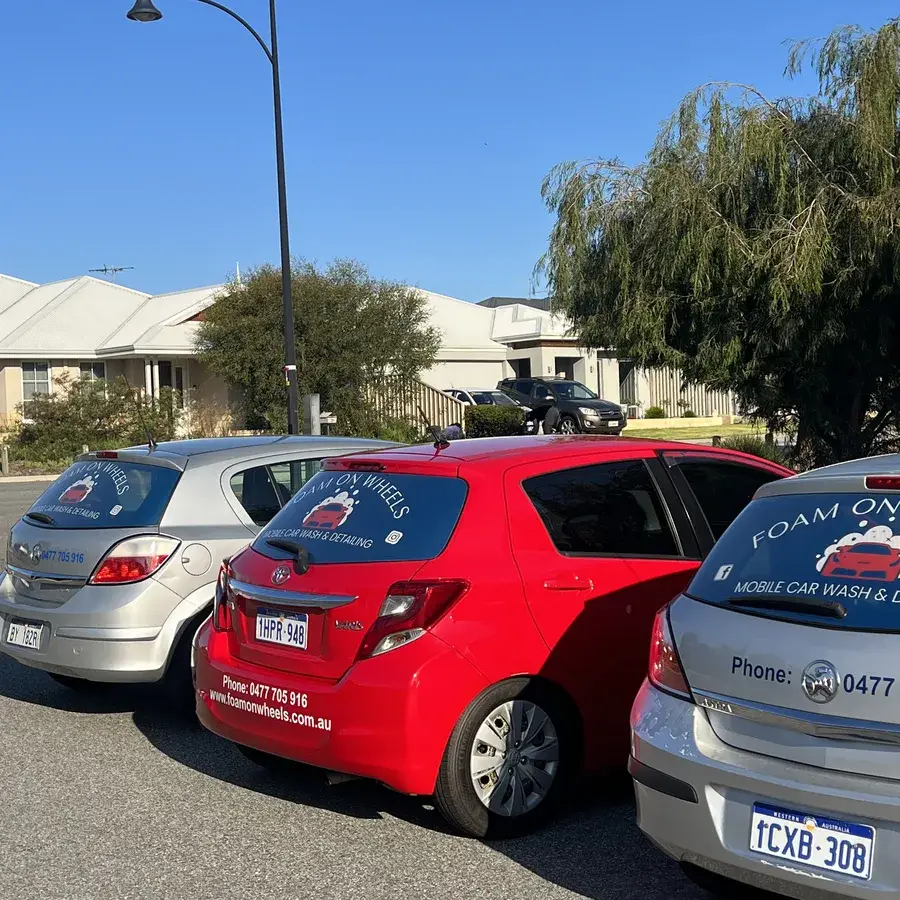 Foam on Wheels 3 branded cars Perth