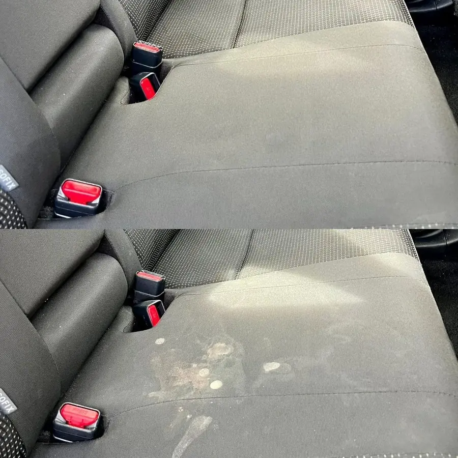 Before after interior seat stain removal Perth