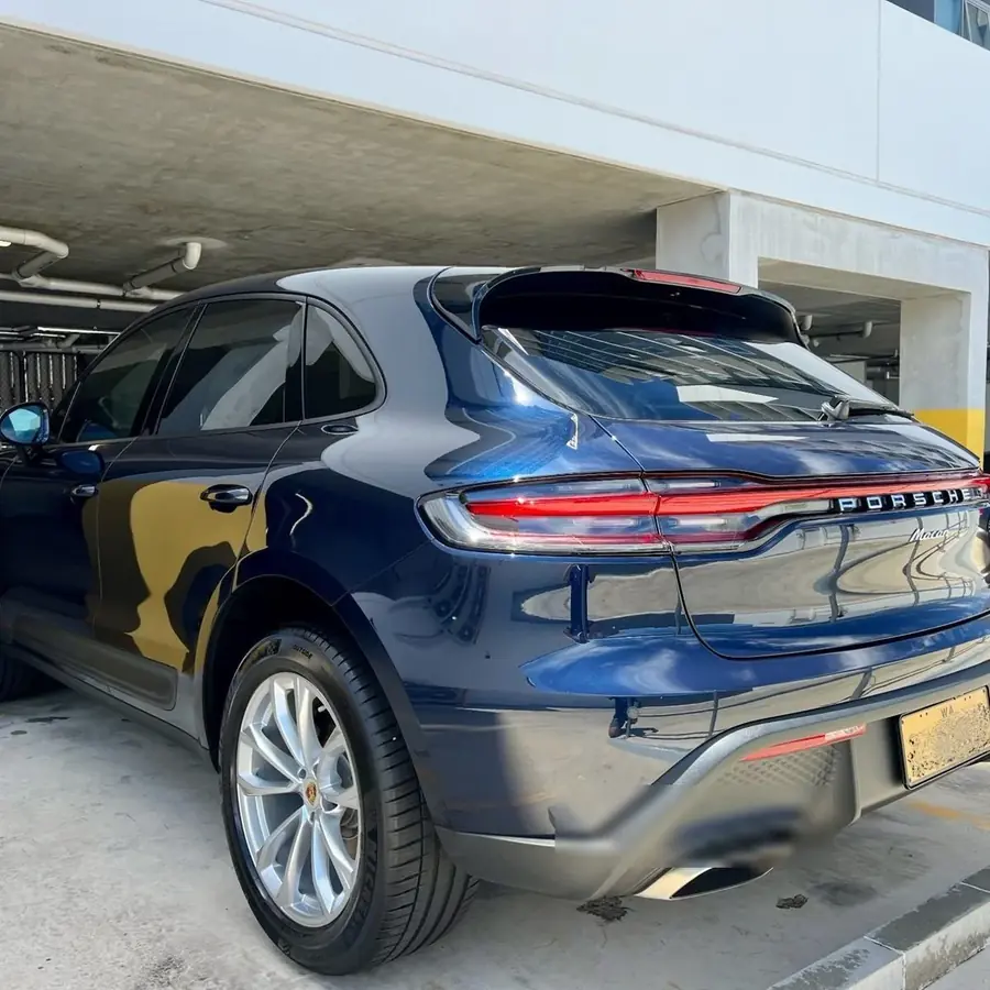 Car detailing result Porsche Macan blue Perth