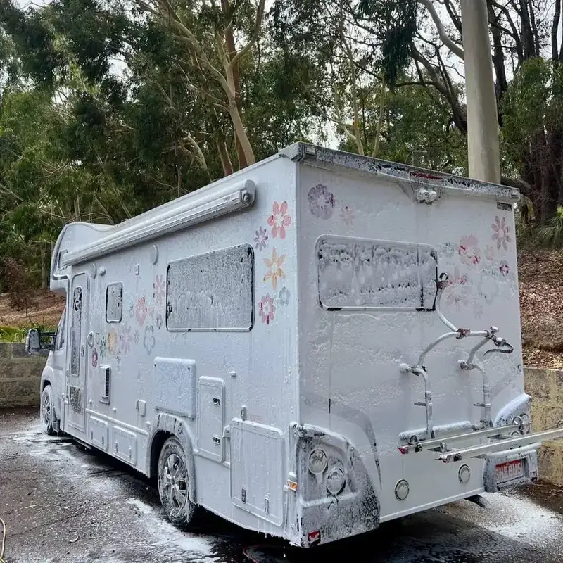 Caravan detailing motorhome foam wash Perth